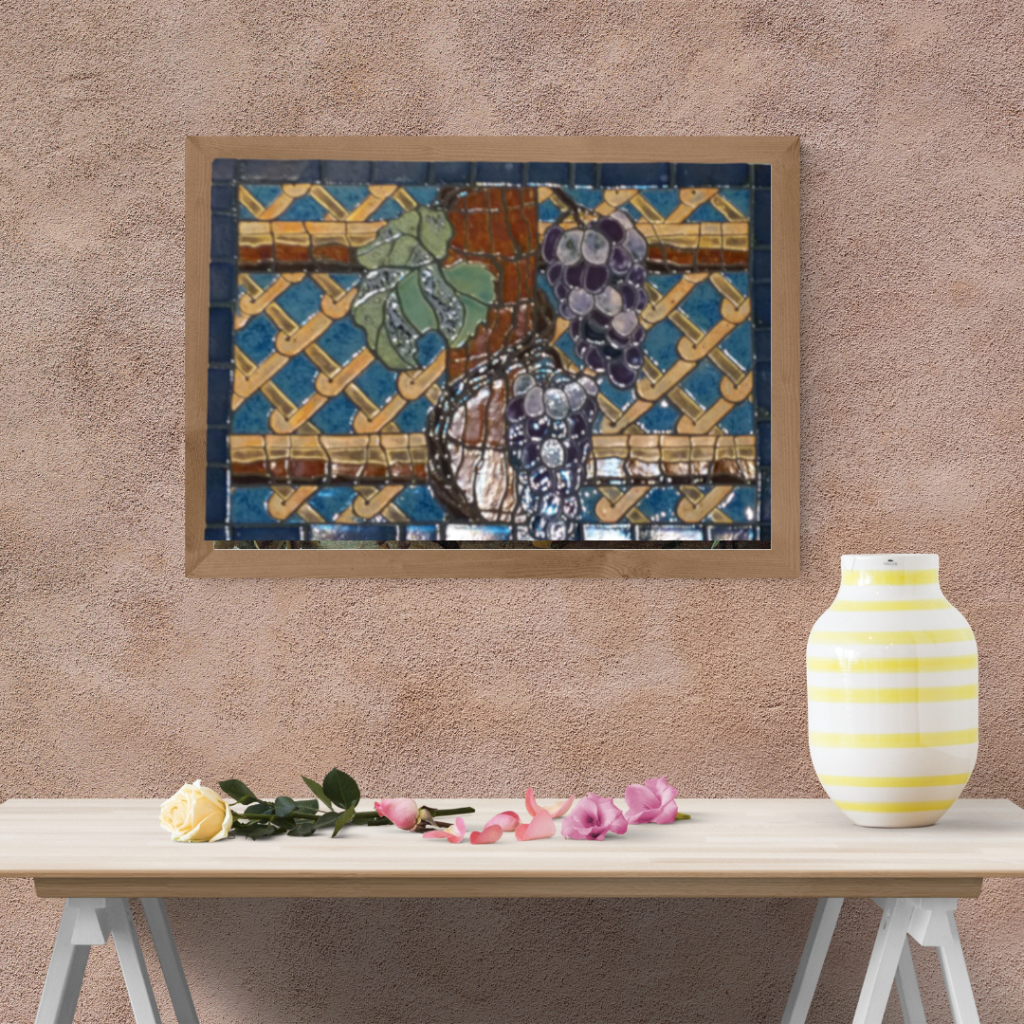 mozaika ceramiczna winorosl dekoracja