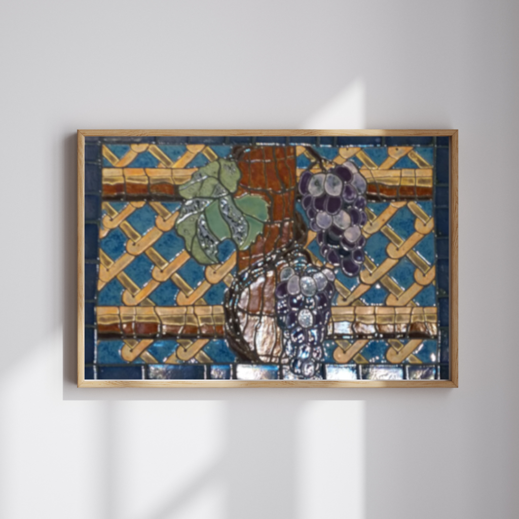 mozaika dekoracyjna ceramiczna winorośl