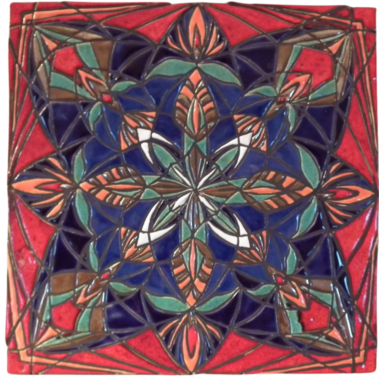 mandala czerwona dla czakry podstawy