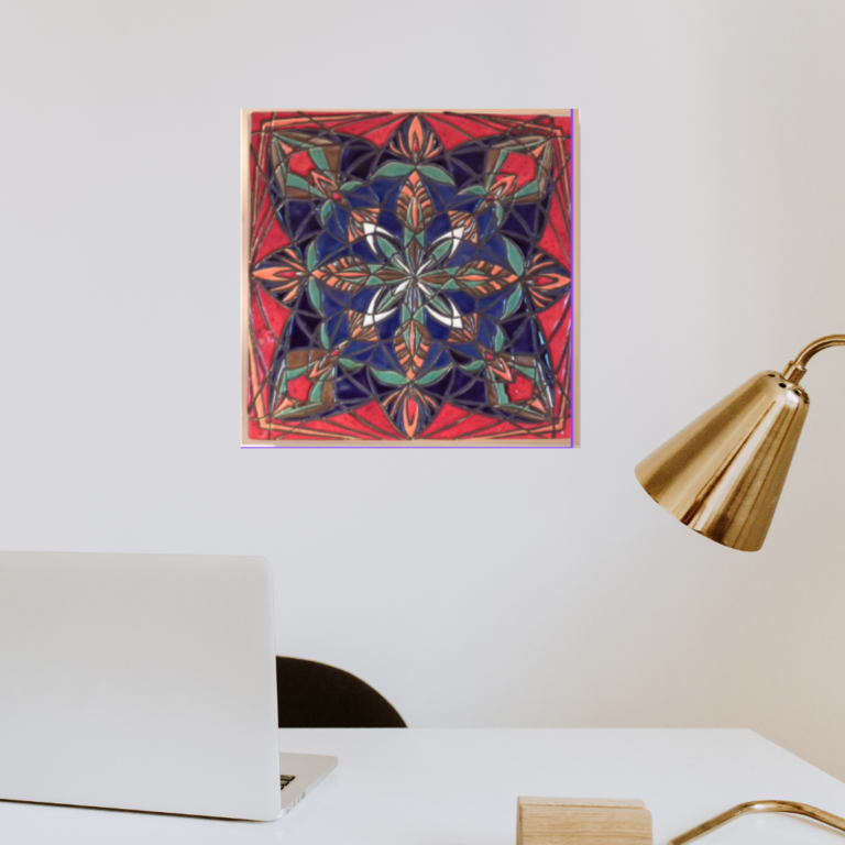 mandala czakry podstawy jako dekoracja biura